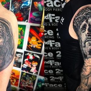 Acoperire tatuaj vechi Iisus Acoperire tatuaj vechi Iisus