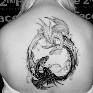 #yin #yang #dragon #yinyang #yinyangdragon #yinyangtattoo #tattoo #tattoos #tattooed #tattooedmen #blackandgreytattoo #realistictattoo #tats #artistsoninstagram #artist #tattooartist #art #bodyart #inked #best #bes