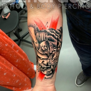 Tatuaj Polka Trash Tatuaj Tigru Antebrat