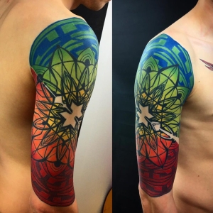 Tatuaj Color Abstract Brat