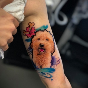 tatuaj color portret caine