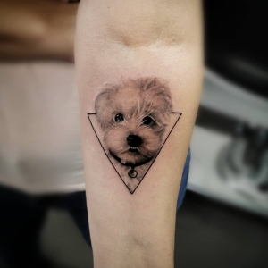 Tatuaj caine portret black and grey